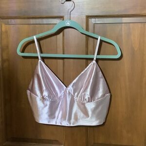 Luxurious Satin Blush Camisole